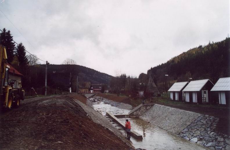 Protipovodňová opatření na řece Opavici na severní Moravě